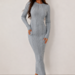 Sukienka Knit Line - Szara