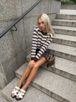 Sweter Sailor Stripe - Brązowy - obrazek 3