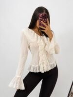 Bluzka Romance Ivory - obrazek 2