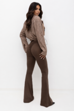 Legginsy Luxe Flare - Brązowe - obrazek 2