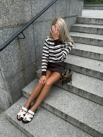 Sweter Sailor Stripe - Brązowy - obrazek 6