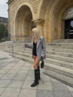 Marynarka Monaco – szara w paski
