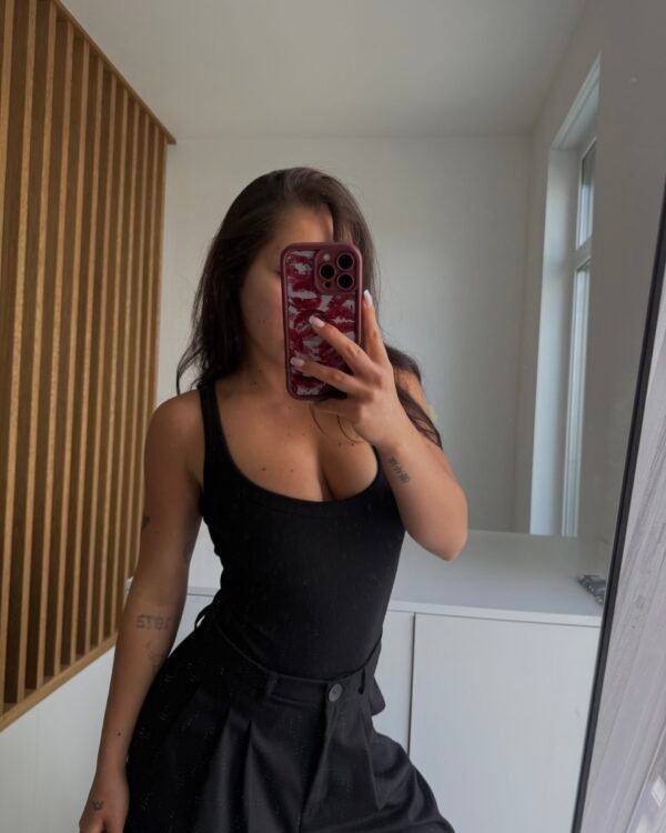 Body Ribbed Shape - Czarne