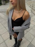 Marynarka Monaco – szara w paski - obrazek 8