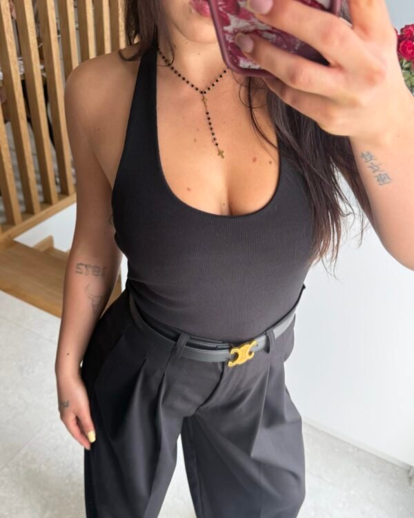 Top Backless Grace - Czarny