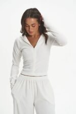 Komplet Velvet Elegance –  Biały
