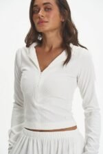 Komplet Velvet Elegance –  Biały - obrazek 3