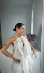 Sukienka Chloe – Ecru - obrazek 2