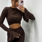 Bluzka Bellis Chocolate