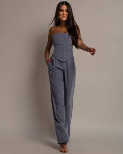 Szary komplet damski Verona Grey | AMARÉ ATELIER