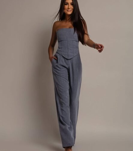 Szary komplet damski Verona Grey | AMARÉ ATELIER