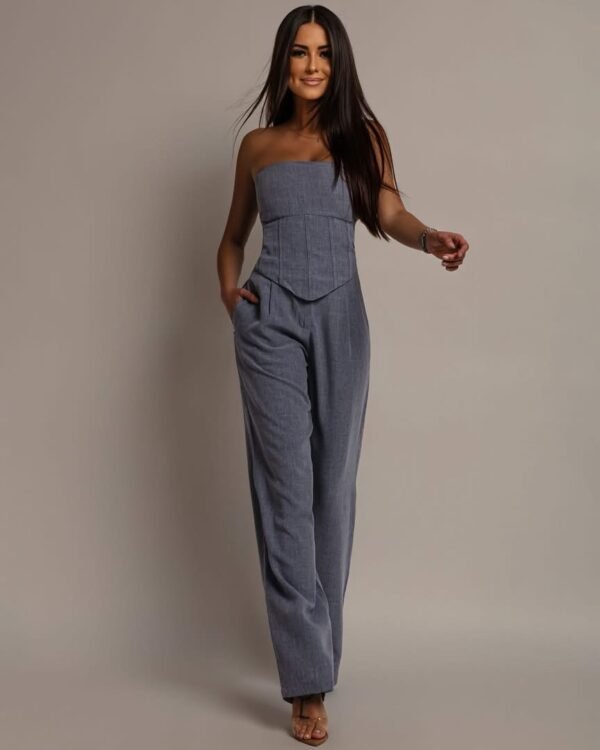 Szary komplet damski Verona Grey | AMARÉ ATELIER