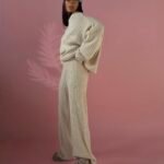 Komplet Dzianinowy Aurélia – Cream