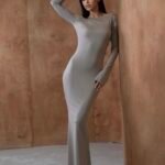 Sukienka Maxi Aria - Taupe