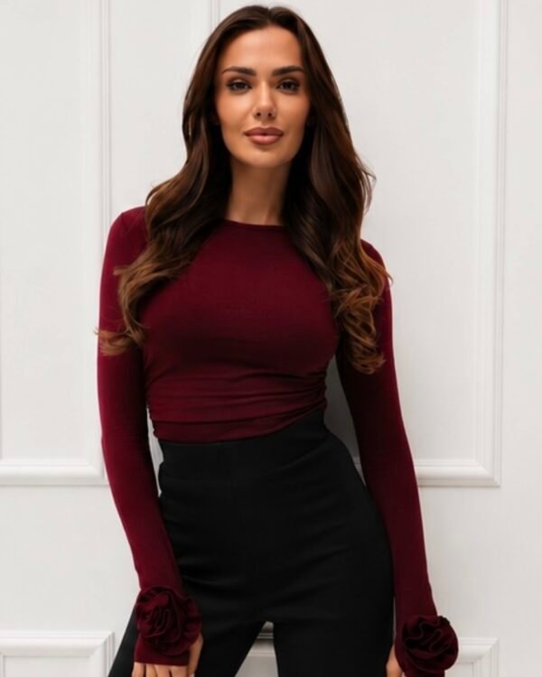 Bluzka Rose - Bordo