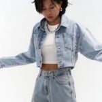 Kurtka Jeans Sculpt – Jasna Niebieska