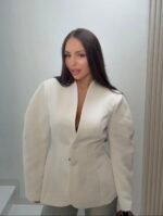 Marynarka White Chic - Biała - obrazek 2