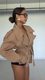Płaszcz LUMIÉRE – Karmel - obrazek 4