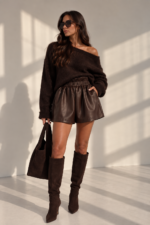 Spodenki Leather Flow – Brązowe