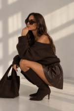 Spodenki Leather Flow – Brązowe - obrazek 2