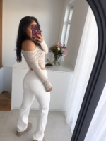 Jeansy Cream Stitch - obrazek 3